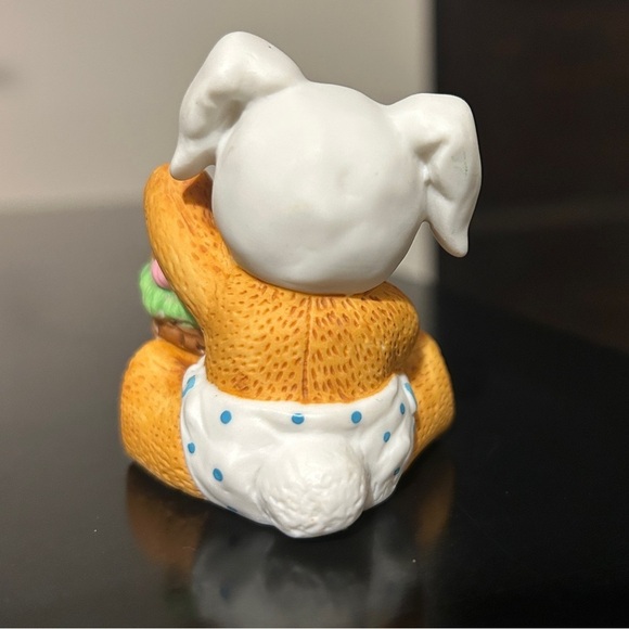 Enesco Lucy and Me Easter Bunny Bear Holding Basket with Colored Eggs - Picture 3 of 10